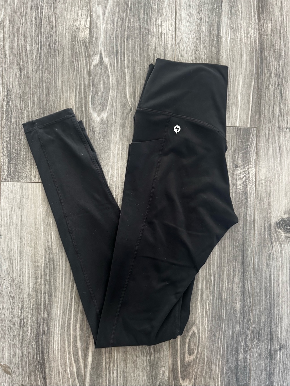 POPFLEX SuperSculpt Leggings Small Black High Rise 29” Pockets Full Length